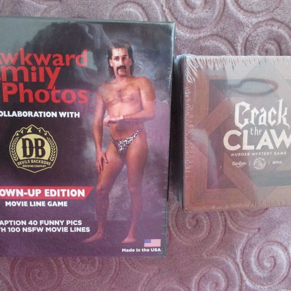 Two adult games, New, unopened, Movie Line game & Crack the Claw Murder mystery - Picture 1 of 5